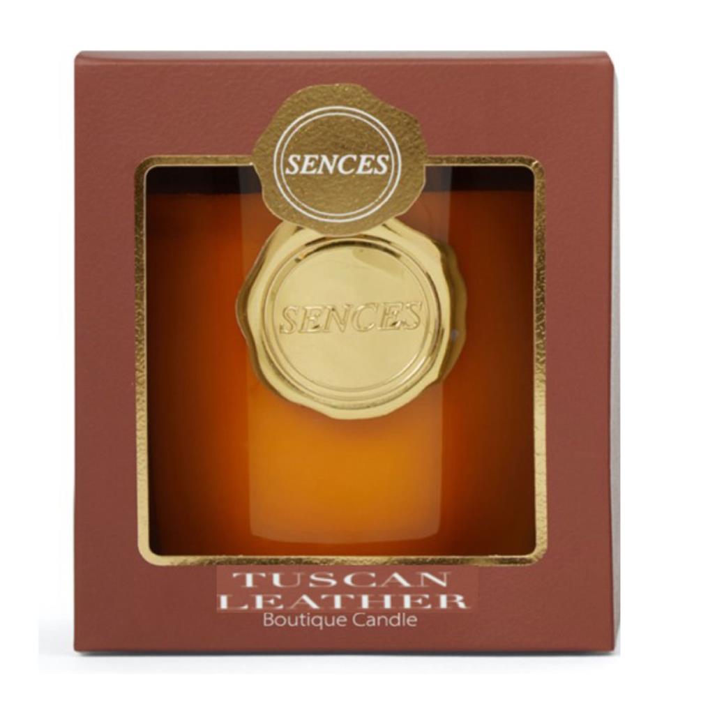 Sences Tuscan Leather Boxed Luxury Candle Extra Image 1